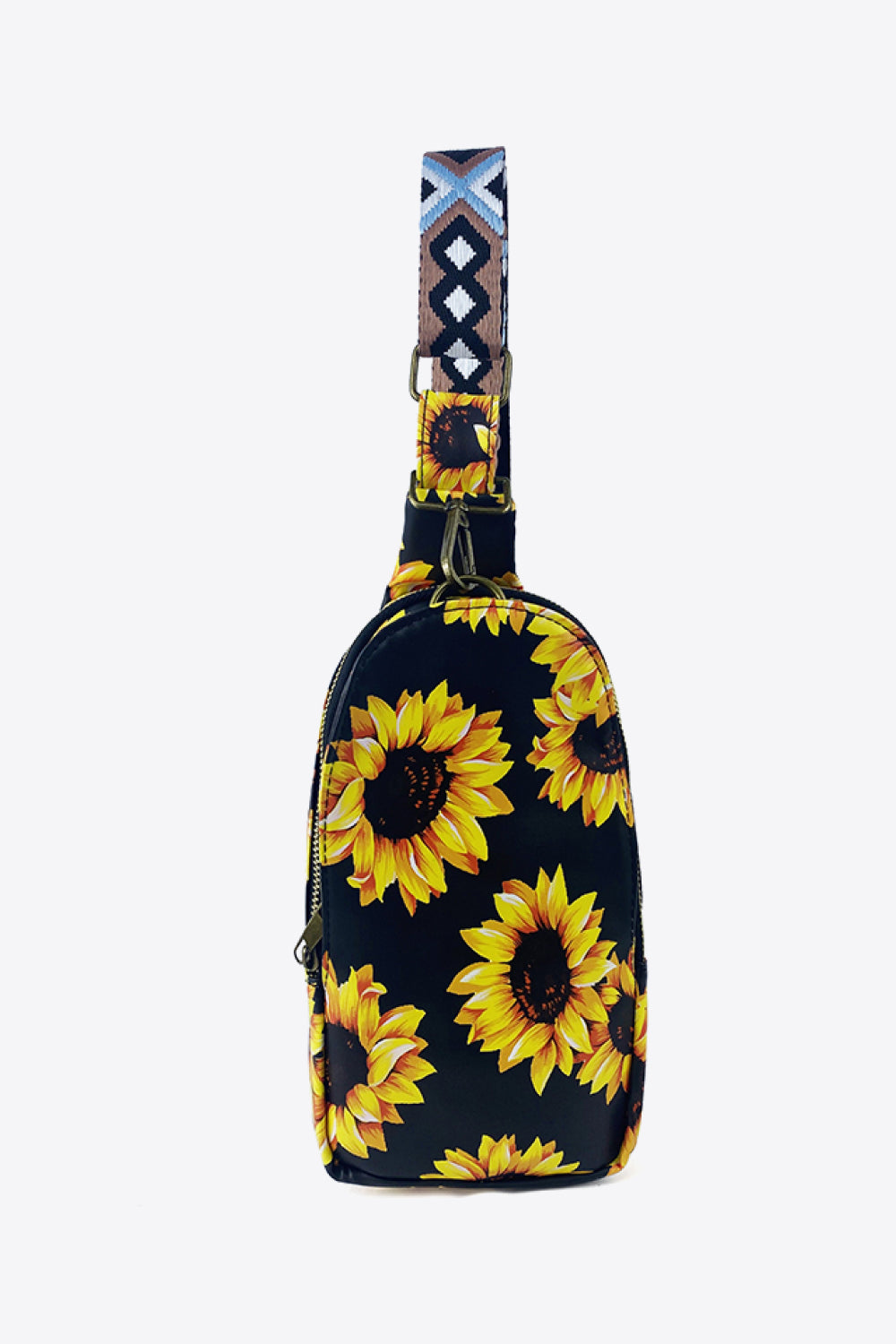 Printed PU Leather Sling Bag